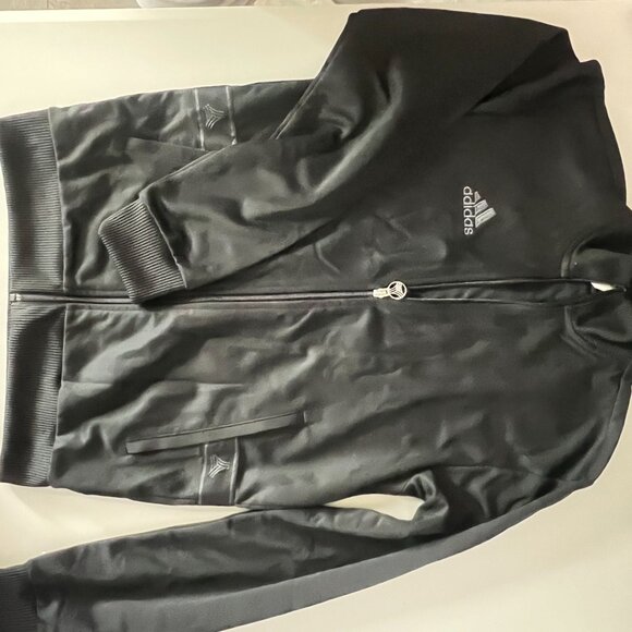 Adidas Unisex Black Tan Club HJK Jacket Sm Sports Soccer Basketball Track Coat - Picture 8 of 9